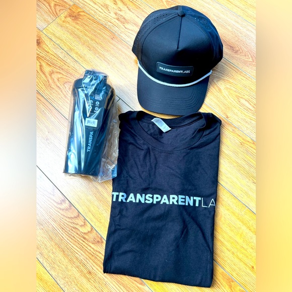 Transparent Labs Bundle Tee Shaker Bottle and Cap NWT - Picture 1 of 6